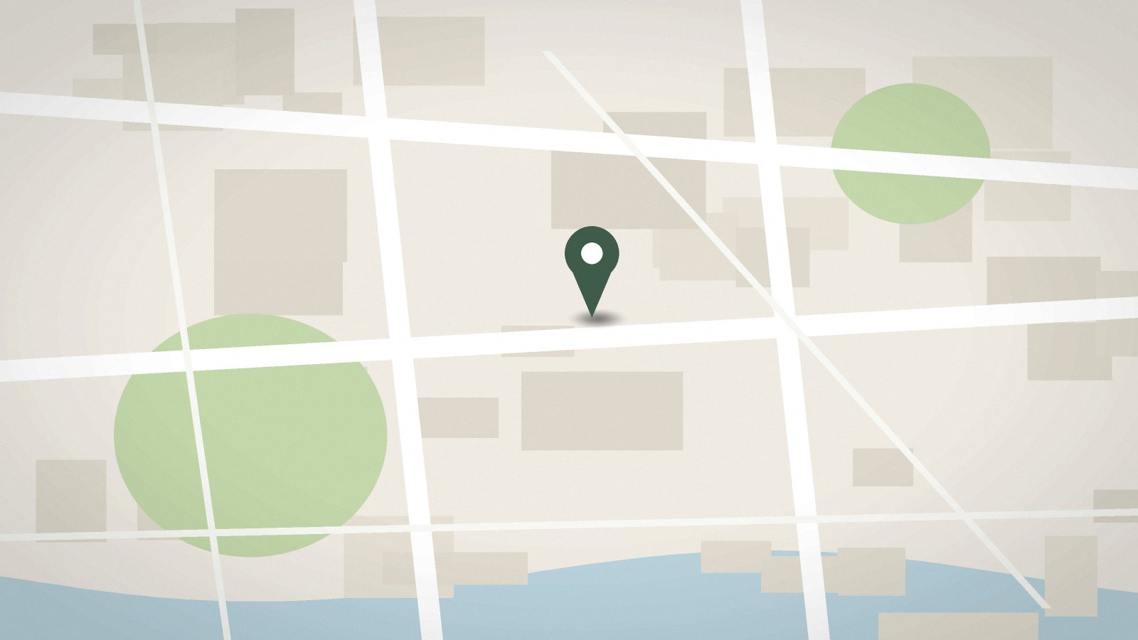 Ilustrační mapa okolí projektu s vyznačeným místem stavby